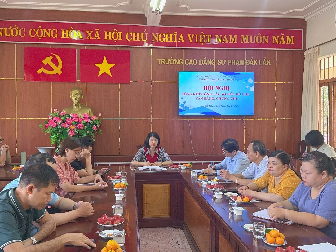 Hội nghị tổng kết công tác số hóa dữ liệu văn bằng, chứng chỉ